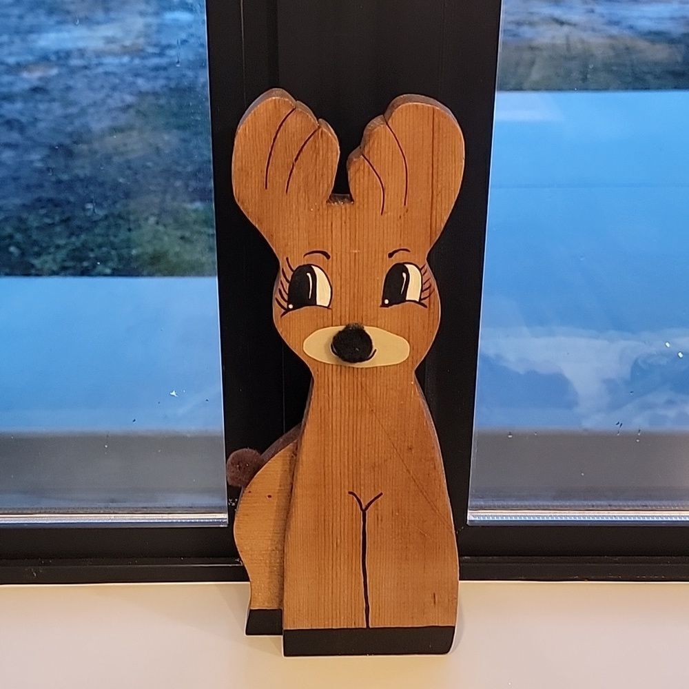 Reindeer wooden Christmas decoration handmade
